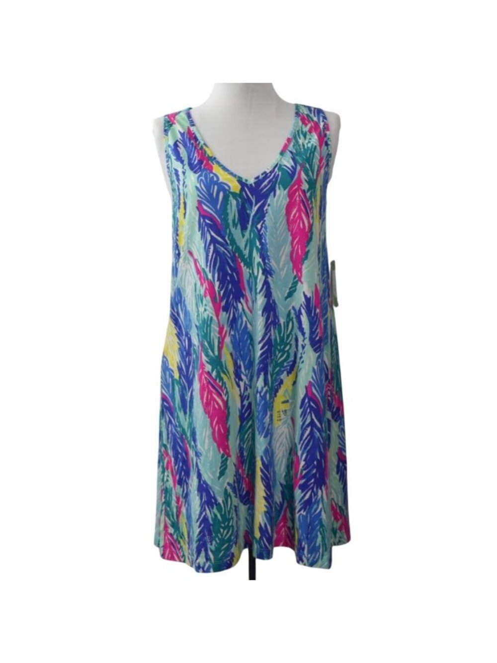 Lilly Pulitzer Blythe Dress S Light As A Feather Printed Swing Sleeveless New